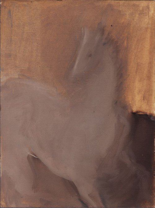 "White Horse", 24x18 by Divna Jelenkovic