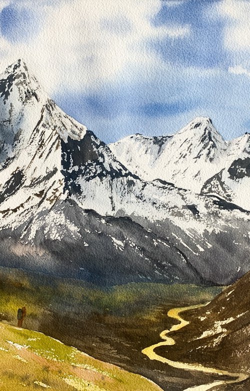 Nepal Annapurna by Anna Zadorozhnaya