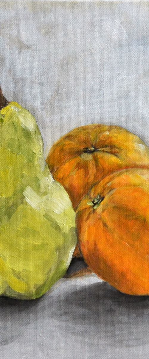 Still life - Pear and Oranges by Afekwo