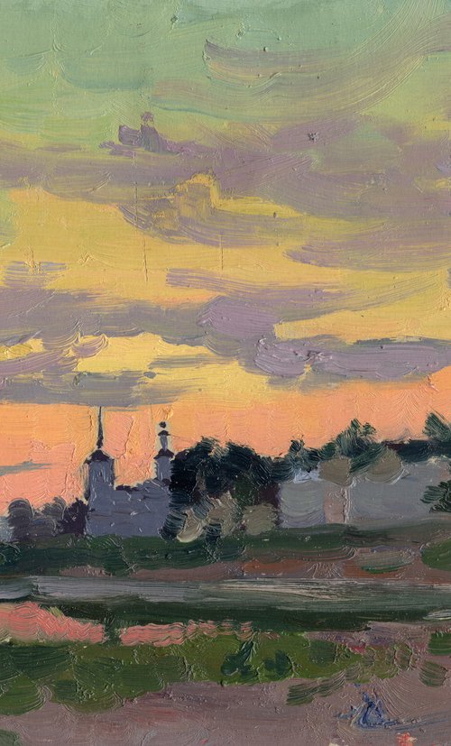 Sunset in Veliky Ustyug by Simon Kozhin