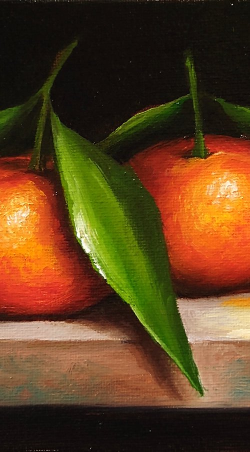 Clementine oranges still life by Jane Palmer Art