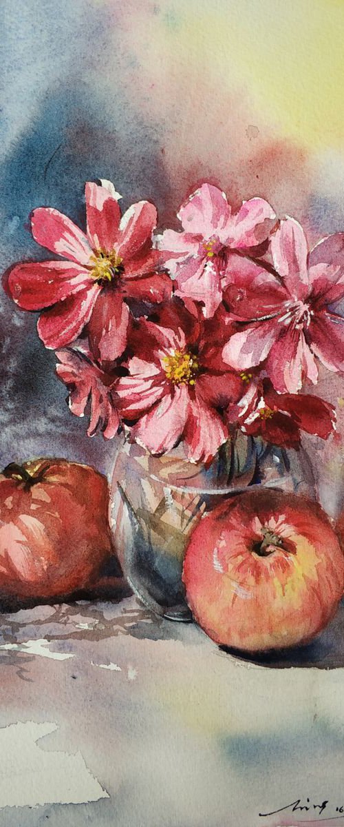 Flowers and Apples by Jing Chen