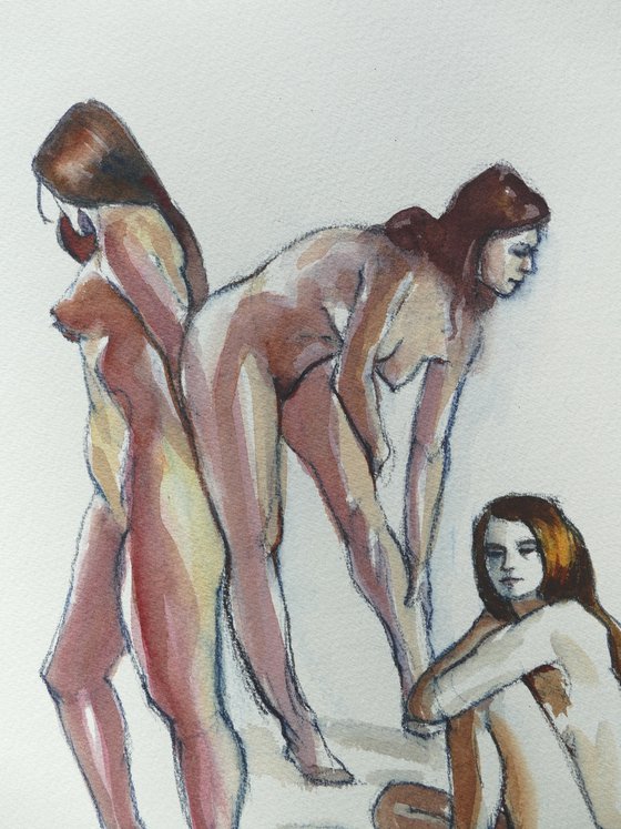 Female nude various poses