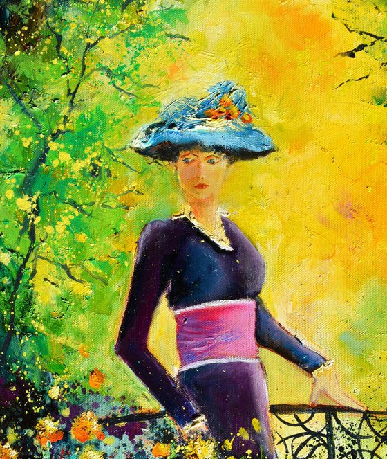 Walking in the garden