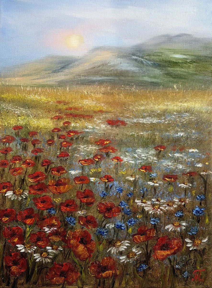 Morning Poppies By Tanja Frost, 12 X 16, Artwork For Sale On Artfinder