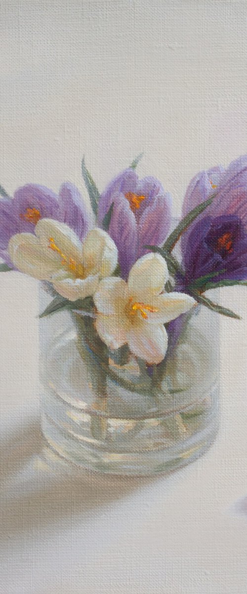 Crocuses by Irina Trushkova