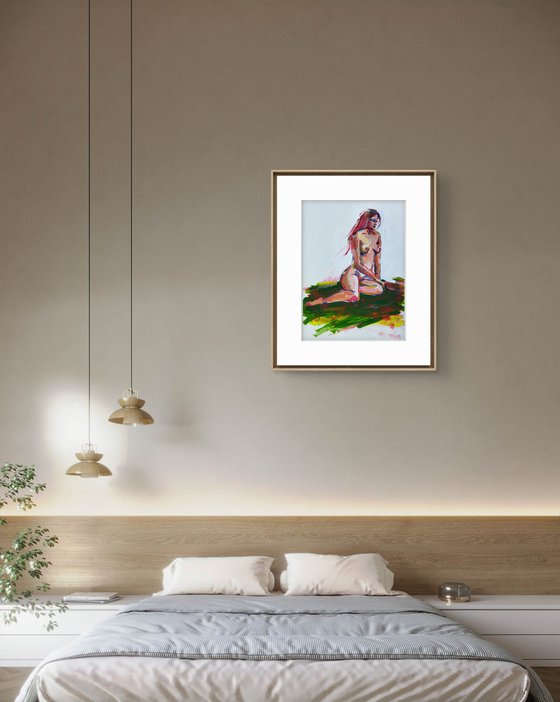 Colorful Nude Sketch