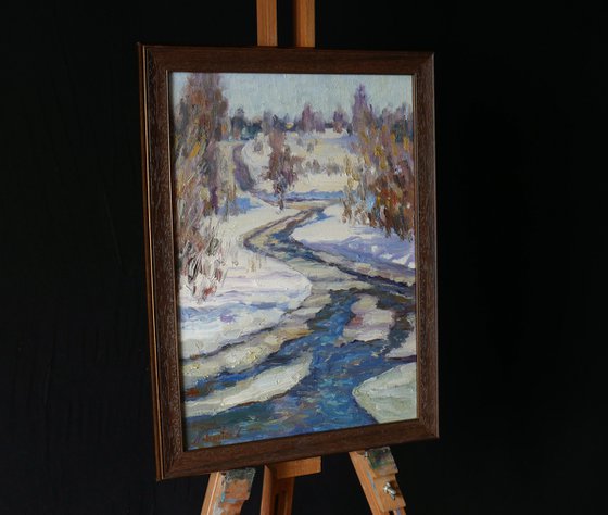 Spring Streams - sunny landscape painting