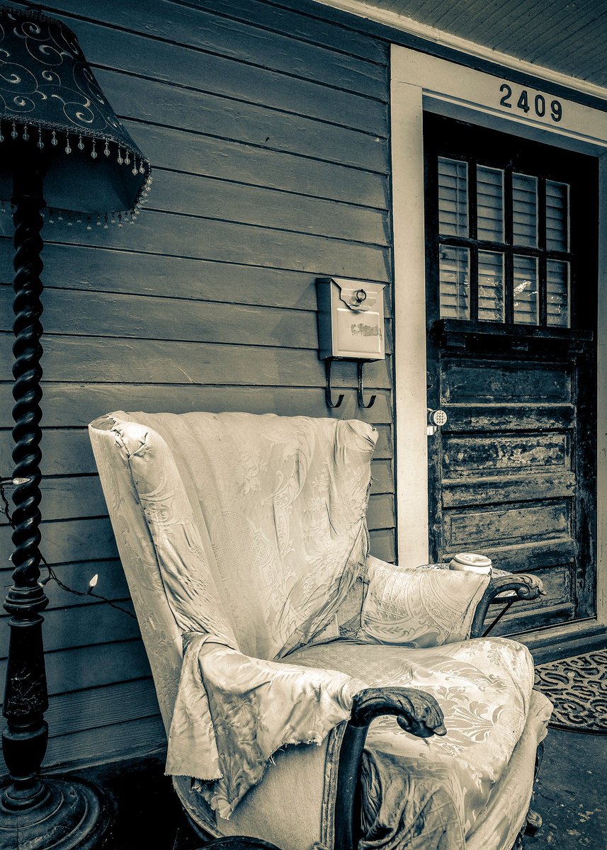 2405 Chartres St - New Orleans ( Vintage Print ) by Stephen Hodgetts Photography