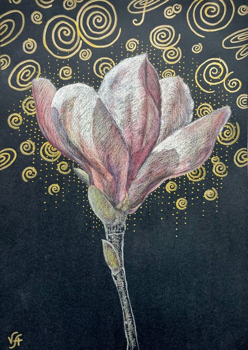Magnolia flower by Alona Vakhmistrova