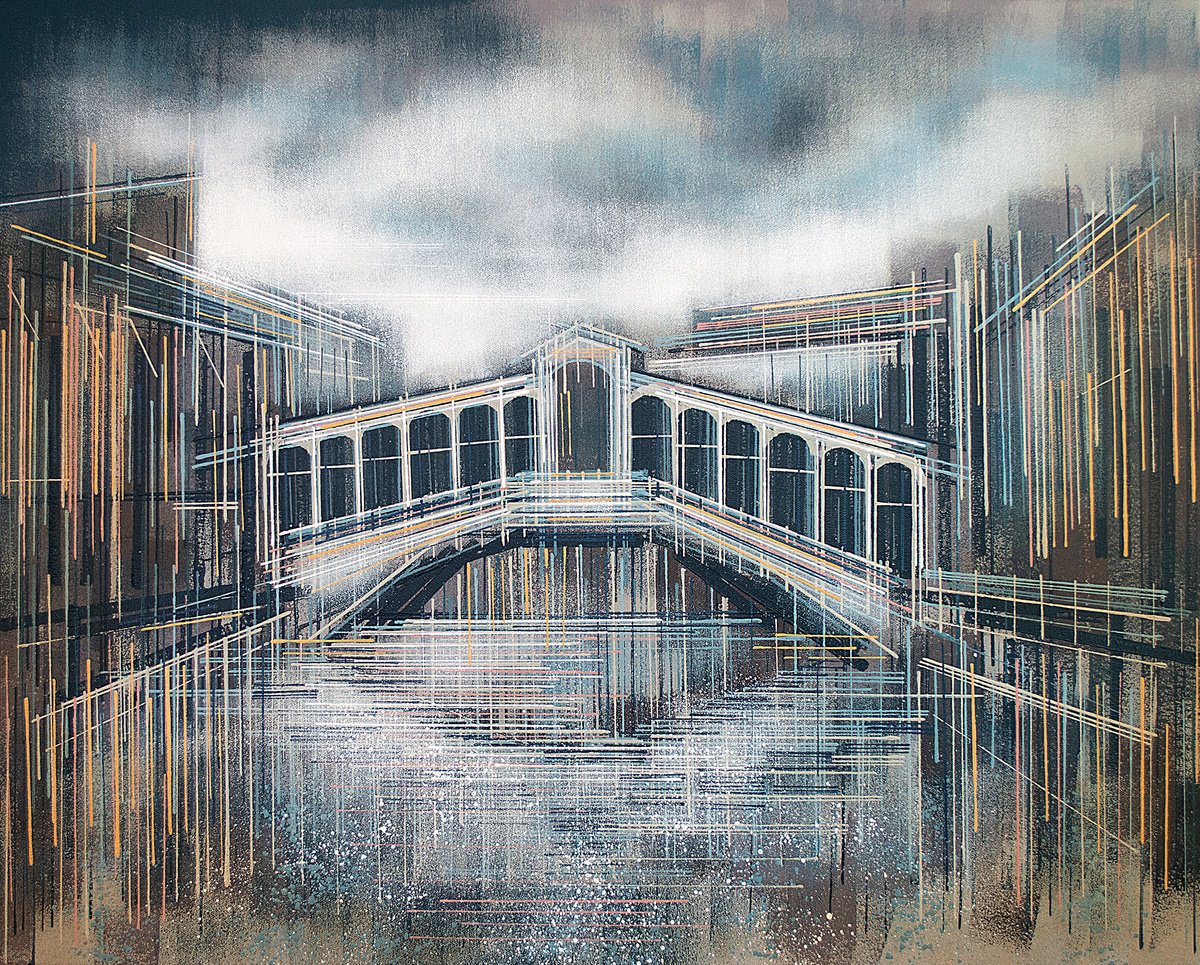  Venice, The Rialto Bridge By Marc Todd, 30 X 24, Artwork For Sale On Artfinder