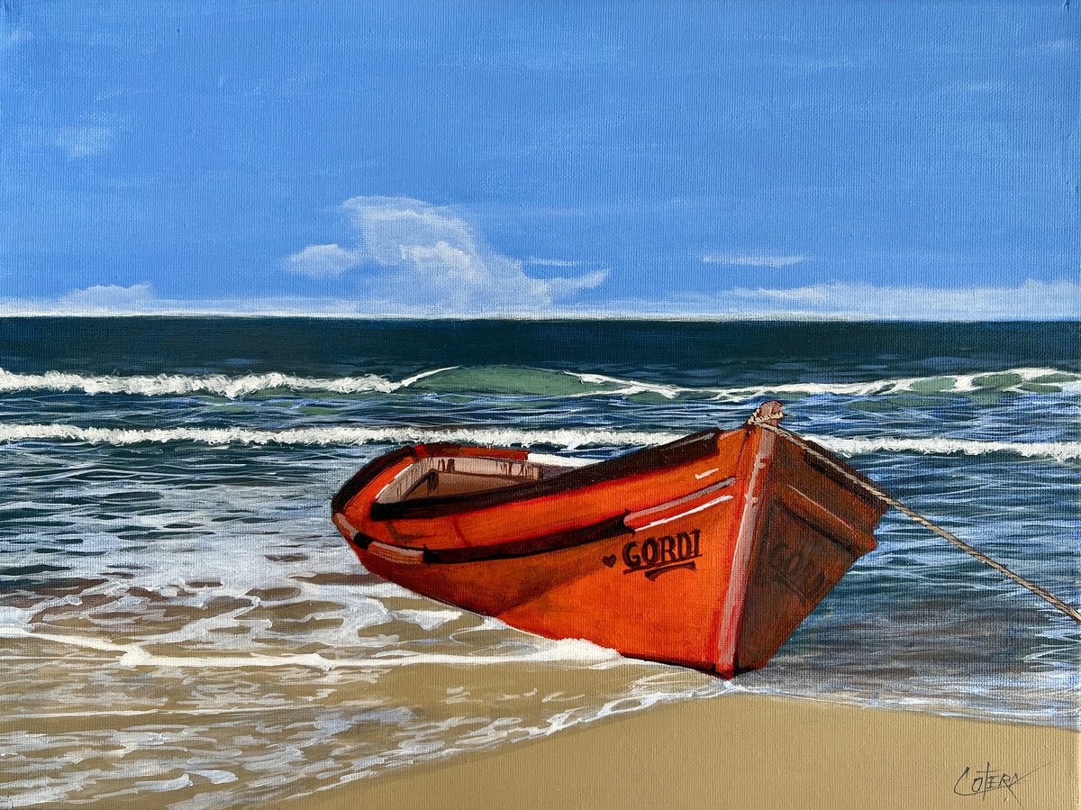 Photorealistic Landscape Acrylic Painting By Carlos Alvarez Cotera, 16 X 12, - Gordi - ?, Original Artwork