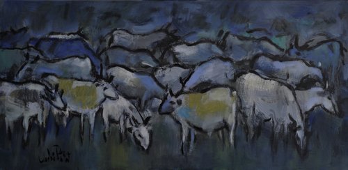 Primative Steers by Andre Pallat
