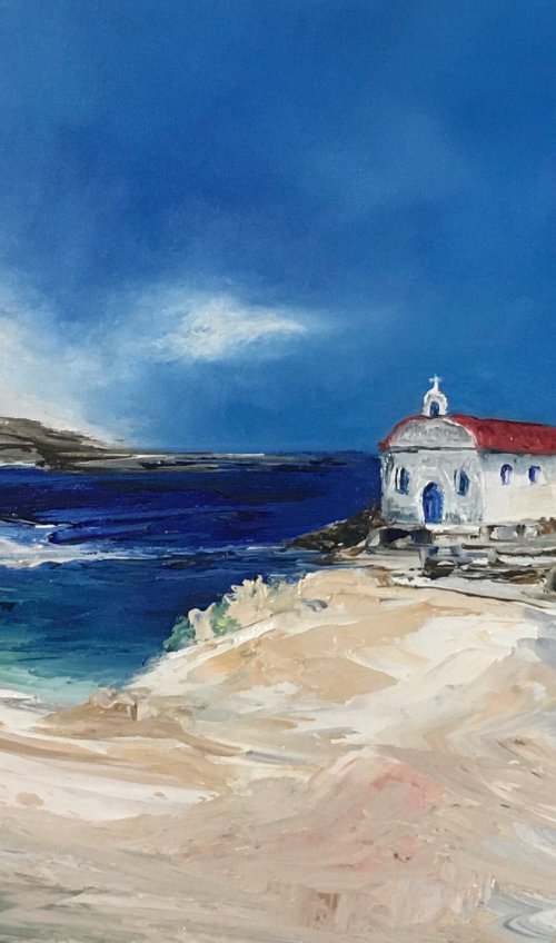 Chapel by the Sea by Timea  Valsami