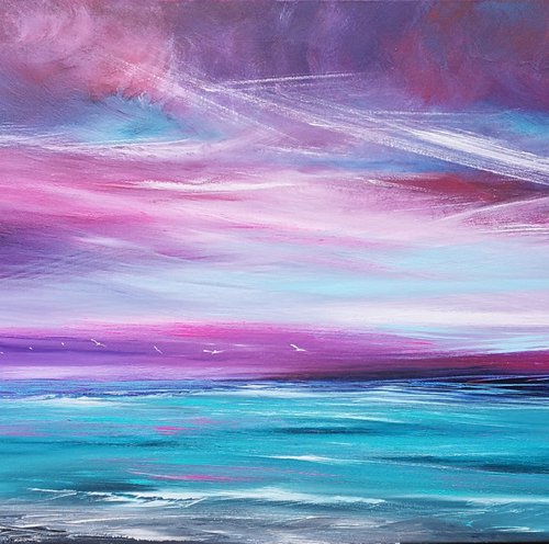Open Horizons - seascape, emotional, panoramic by Mel Graham