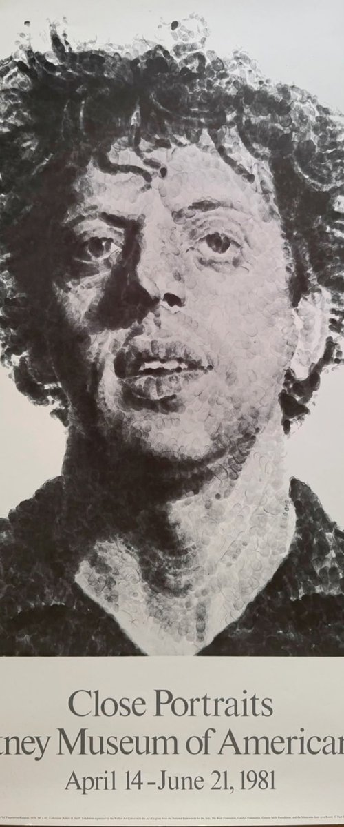 Whitney Museum Poster (Fingerprint) 1981 by Chuck Close