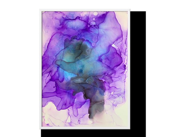 Alcohol Ink abstract painting.