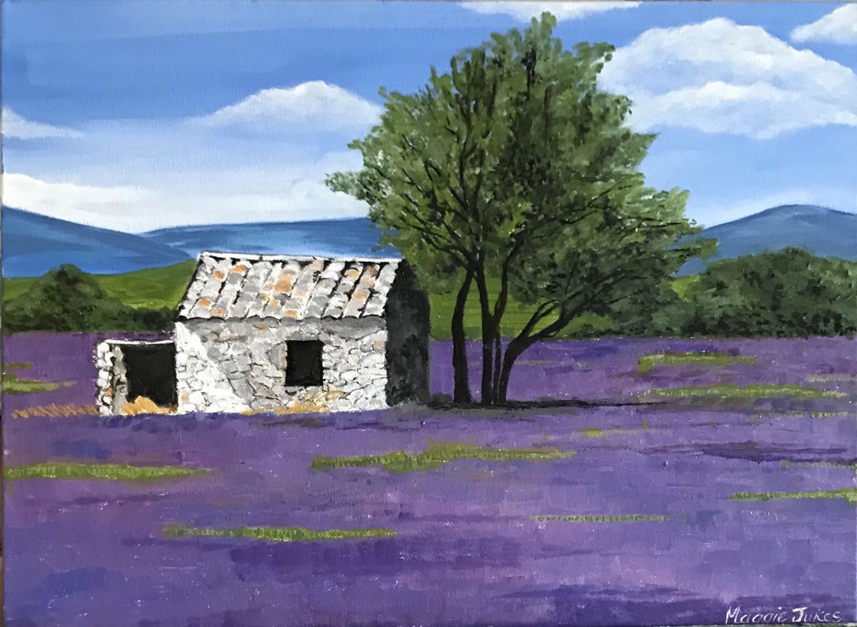 OLD LAVENDER COTTAGE by MAGGIE  JUKES