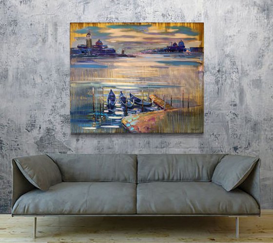 Beautiful Venice. Original oil painting