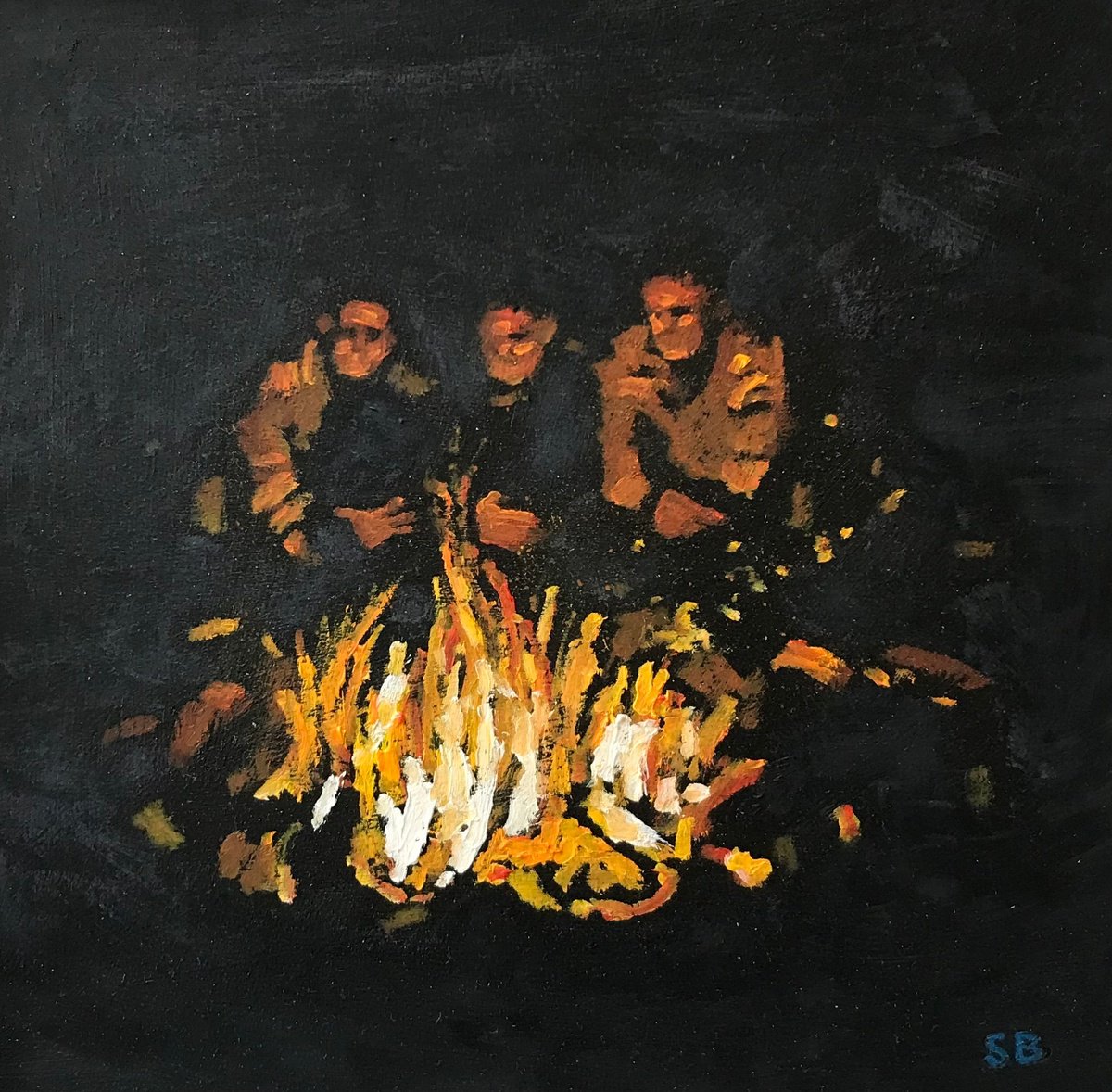 Around the campfire. by Stephen Brook