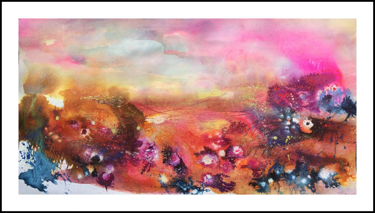 Bloom - Abstract Flowers Landscape by Gesa Reuter