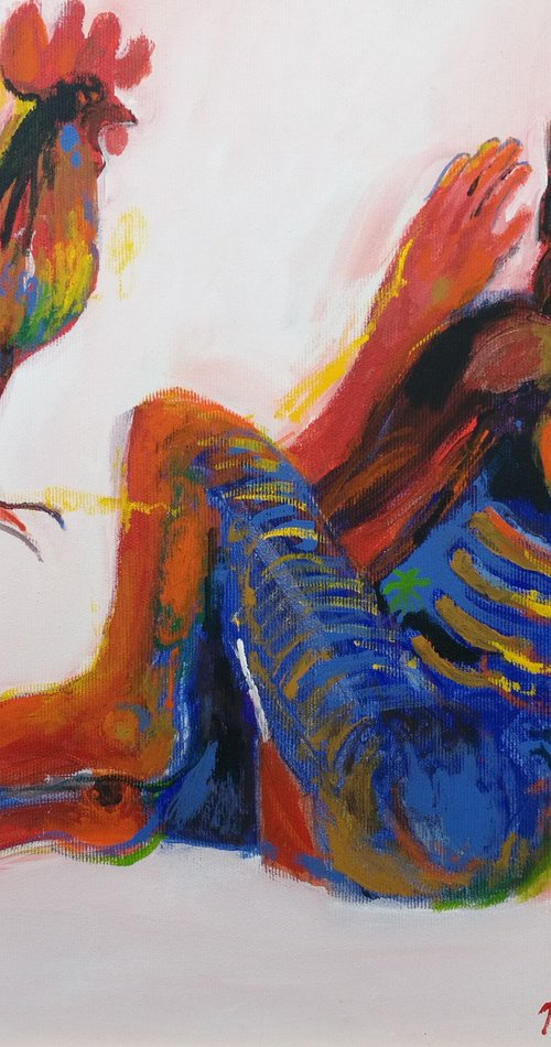 Peter and the rooster by Kellenberger Martin