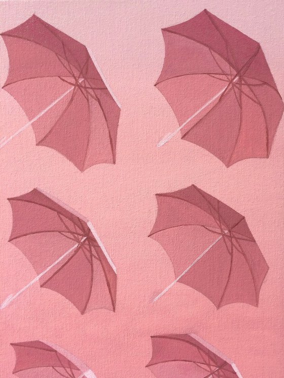 Pink Umbrellas