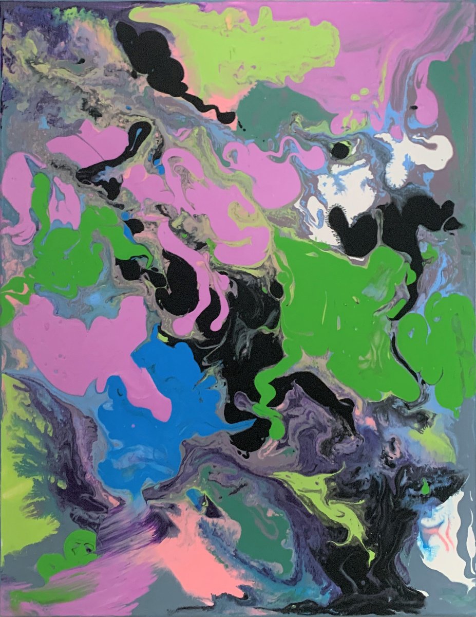 Abstract Painting. By Vita Schagen, 16 X 20, Artwork For Sale On Artfinder