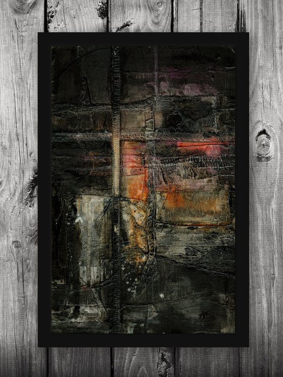 Remnants of The Past 2 - Abstract Mixed Media Painting by Kathy Morton Stanion, Modern Home decor