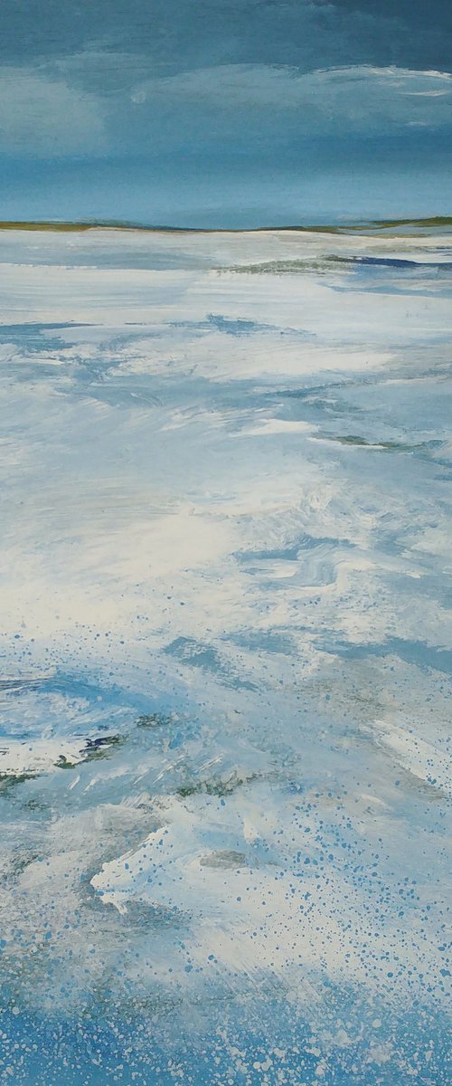 The sea touching the coast (November) by Nelly van Nieuwenhuijzen