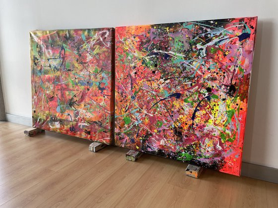 Diptych-Vibrant Eclipse