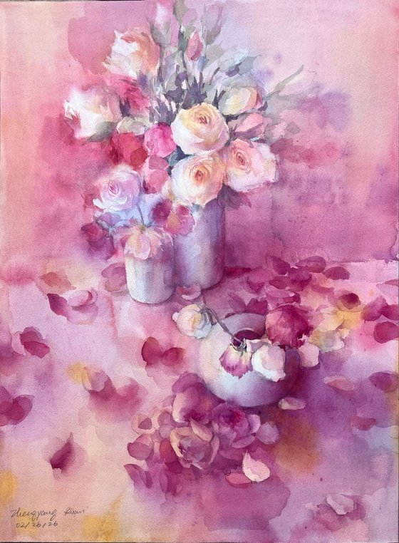 Romantic rose corner