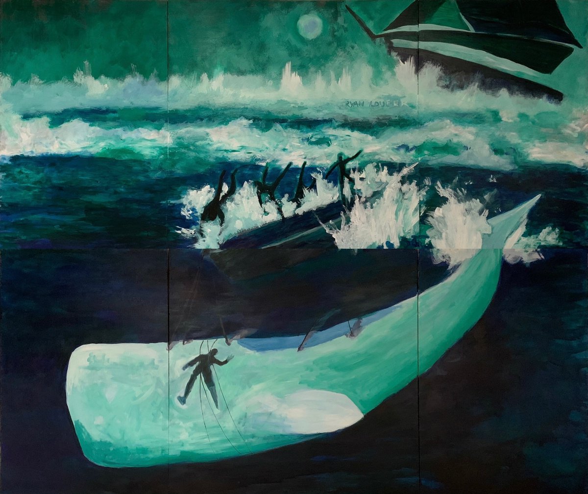 Moby Dick By Ryan Louder, 70 X 60, Artwork For Sale On Artfinder