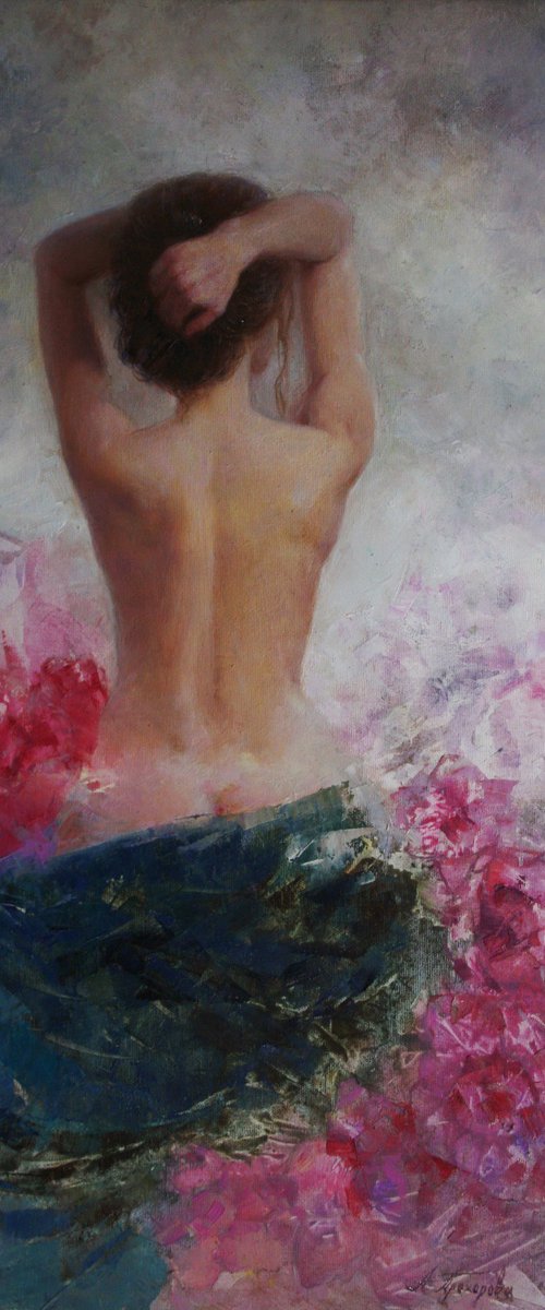 ВЛЮБЛЕННАЯ В ЦВЕТЫ.Анна Добродий by Alexandr Dobrodiy