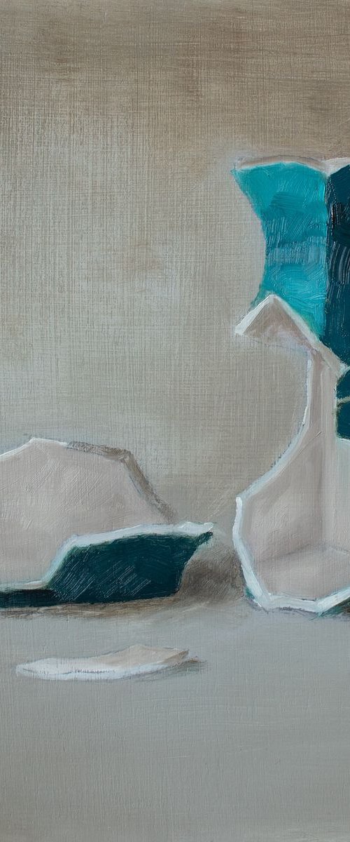 Broken III (turquoise vase) by David Foster