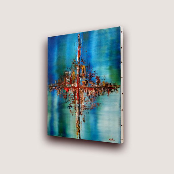 Abstract oil painting - Tranquility