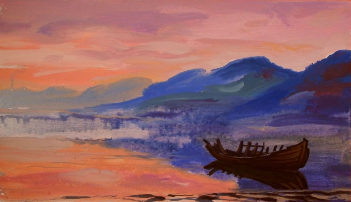 forgotten boat by Sergey Kachin