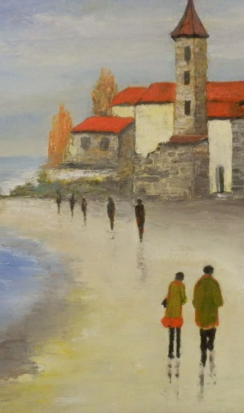 At the seashore by Maria Karalyos