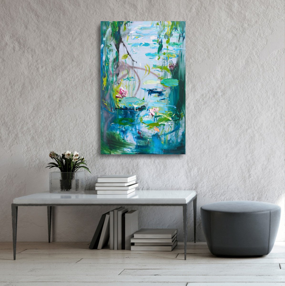  Water Lilies By Helen Shukina, 28 X 43, Artwork For Sale On Artfinder