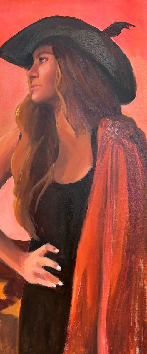 Feather in Her Hat by Leslie Singer
