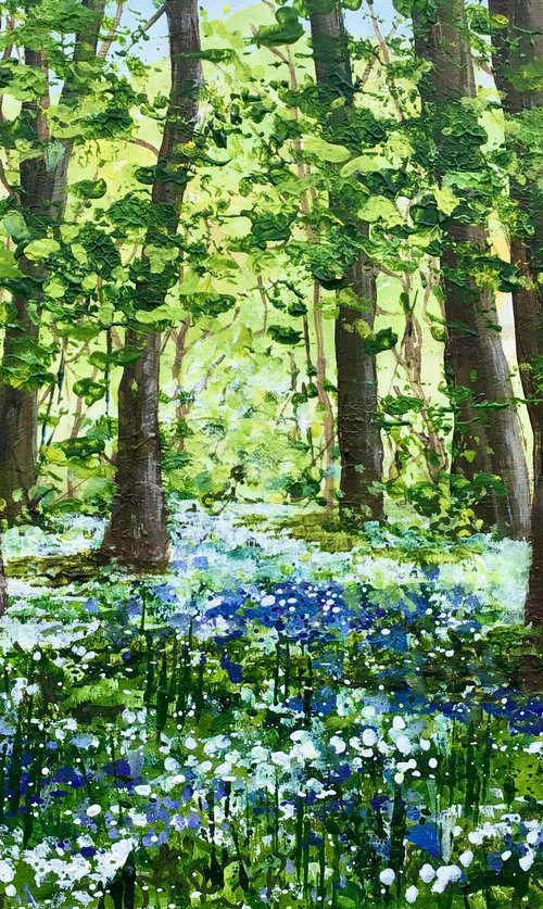 Wild Garlic and Bluebell Woods by Valerie Jobes