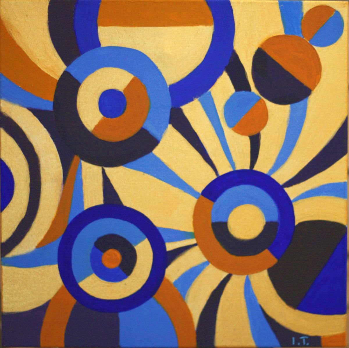 Abstract chaos of circles by Ihnatova Tetiana