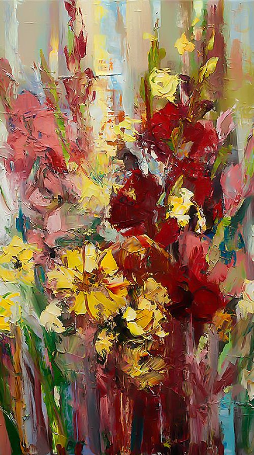 'Gladiolus bouquet' by Ewa Czarniecka