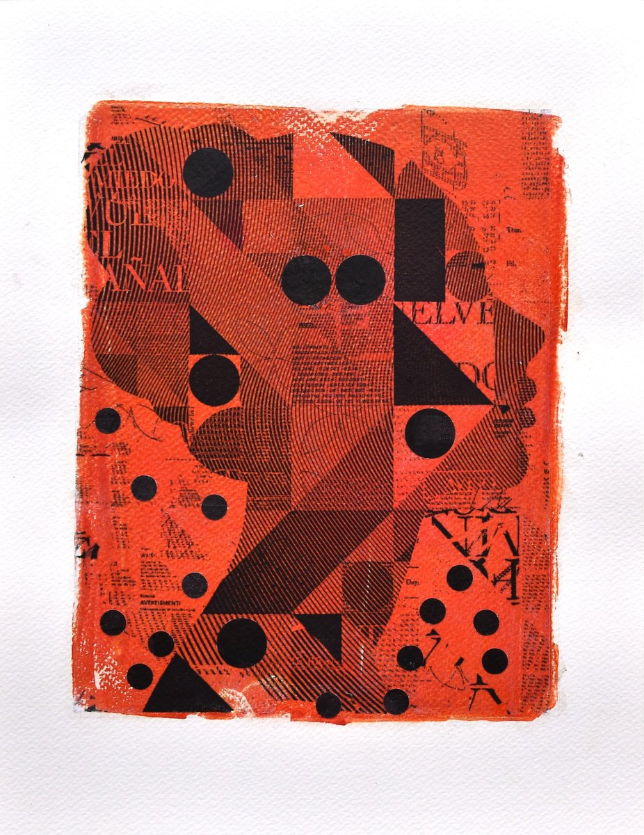 Portrait Collage By Manel Villalonga, 11 X 14", 115 Face To Face, Original Artwork