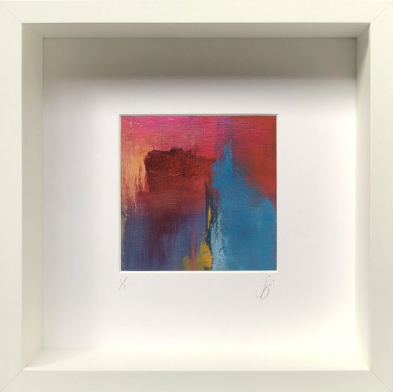 Fusion II - framed original abstract painting