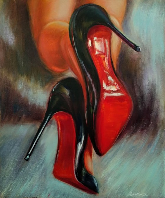 Sexy legs Woman Body Louboutin Shoes Fashion Art