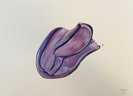 Purple paint splat