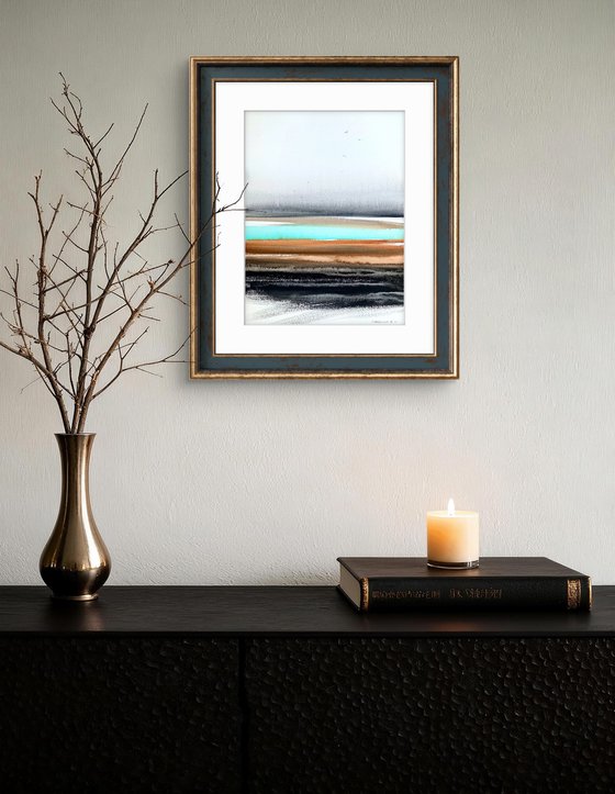 Abstraction River in valley