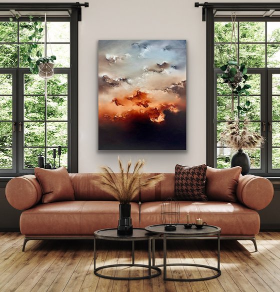 Mountains on her shoulders