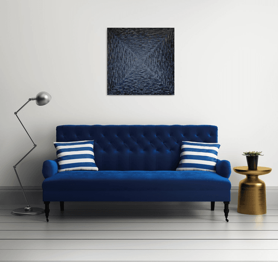 Large Square Blue-Grey Gradient